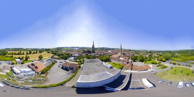 Vue aérienne de Marciac depuis l'astraea - Arnaud Villefranque
